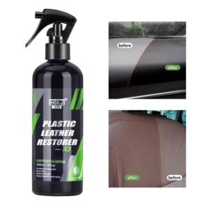 Crystal Coating Car Plastic Parts Renovation Agent Restorer Car Interior Polish & Restoration Spray Revitalizer Cleaning Plastic And Leather Seats For Cars Plastic Leather Restorer Liquid Spray Leather Shine Anti Fade Spray No Fading Car Polish 300ml