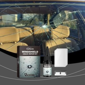 Homonth Car Windscreen Repair Kit Tool Windshield Glass Nano Repair Windshield Crack Repair Kit, Cracks Glass Repair Kit, Windshield Crack Repair Fluid Car Window Car Windshield Repair Kit, Glass Repair Fluid For Fixing Chips And Star Shaped Crack 20ml