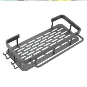 1 layers Anti Rust Aluminum Wall Mounted Bathroom Rack Storage Rack - No Drill Soap Drainer