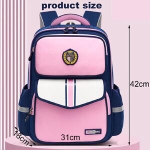 Unisex Kids School Bag - Children Durable Backpack Waterproof - Pink