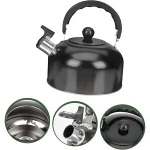 Stove Top Whistling Kettle 3L Stainless Steel Durable Tea Pot