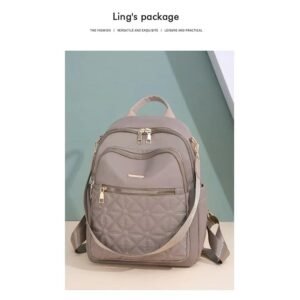 Women Backpack PU Leather Bookbag Rucksack Casual Purse School Bag Ladies Casual Backpack Women Bags School Waterproof Portable Female Travel