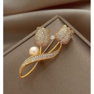 Ladies Rhinestone Brooch Pin - Fancy Broach Bouquet Brooches