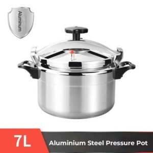 Master Chef Pressure Cooker Aluminum Alloy Explosion Proof Twist Open Lid Reinforced Pressure Pot Safety Lock Kitchen Cooking Pot Stove Gas Top Aluminum Alloy Pot 7Liters