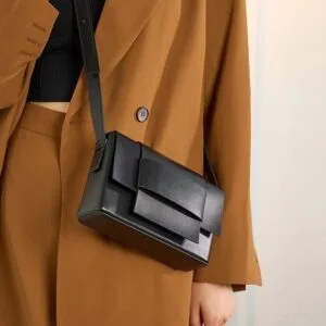 Crossbody Bag Men - Leather Messenger Sling with Multi-Pocket Design