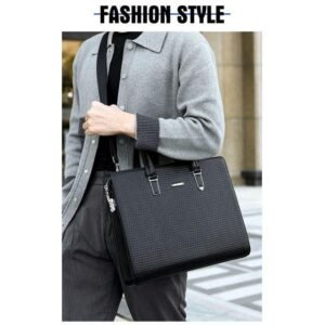 Briefcases Office Quality Leather Handbag Messenger Laptop Shoulder Bags For Men