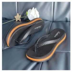 Lightweight Colorful Wedge Platform Slide Casual Women's Slippers