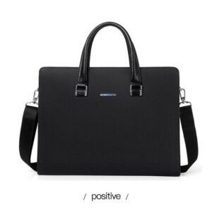 Briefcases Office Quality Leather Handbag Messenger Laptop Shoulder Bags For Men Brown