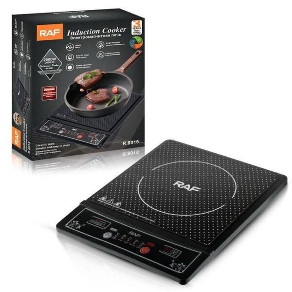 RAF Electric Single Phase Infrared Induction Cooker Digital Led Display Touch Control Multifunction Easy Mode Control And Timer Set Induction Cooker HotPlate Cooker 2000Watts - Image 4