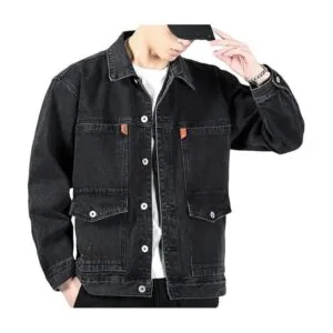 Men's Korean Style Denim Jacket - Denim Long Sleeve For Men