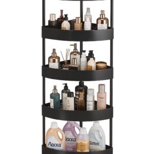 5 Layers Rack Bathroom Corner Shelves – Non-Rust Multi-Layer Kitchen & Bathroom Storage Organizer