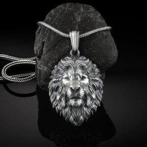 High Quality Lion Head Pendant Necklace - With Nice Chain