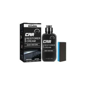 Car Restorer Cream Automotive Interior Car Agent, Vinyl & Plastic Conditioner Restores, Conditions & Protects Car Interiors Non-Greasy UV Protection For Seats, Steering Wheels, & Trim