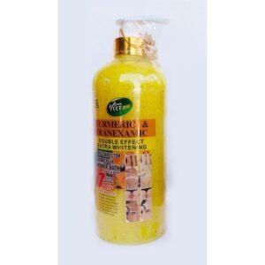 VEET GOLD Turmeric & Tranexamic Double Effect Extra Whitening Shower Gel Face Scrub Bath Soap Gel For Smooth Glowing Skin Extra Skin Whitening Removes Acne Dark Spot Blemish Control Gel Skin Body Body Corrector Body Wash Gel