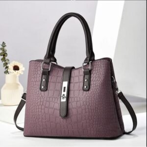 Women New Stylish Handbag PU Leather Elegant Shoulder Bag - Women Office Crossbody Handbag - Female Solid Leather Shoulder Bag