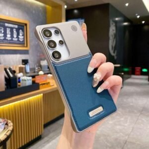 Samsung Galaxy S24 Ultra Premium Leather MagSafe Pouch Case - S24 Ultra Full Phone Protector Case Pouch