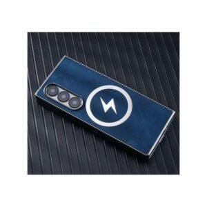 Samsung Galaxy Z Fold 4 Back Case With Wireless Magsafe Charging Phone Back Cover Leather Pouch