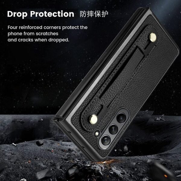 Samsung Galaxy Z Fold 6 Full Protective Pouch Leather Case