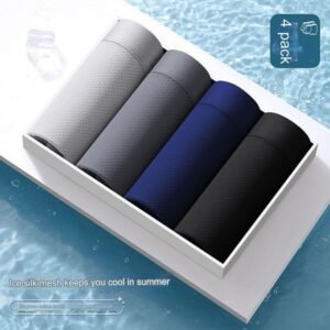 Men's Fashion Casual Classic Briefs 4-Piece Set - Multicolor-Underwear For Men