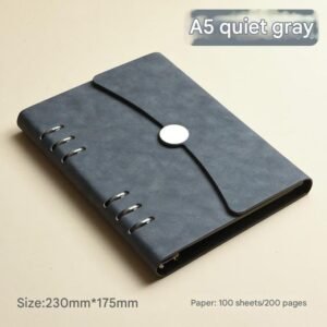 A5 Journal Book Notepad Writing Note Daily Diary - Quiet Gray