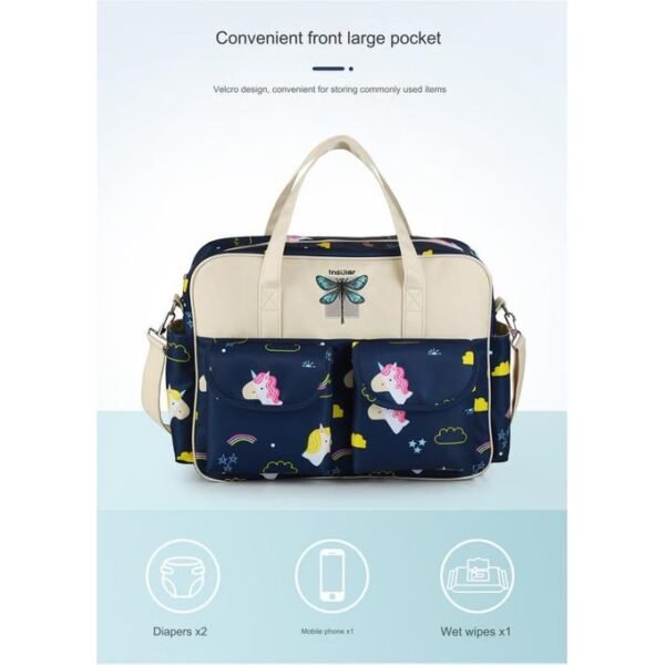 Baby Diaper Multifunction Bag With Pockets For Travel - Image 2