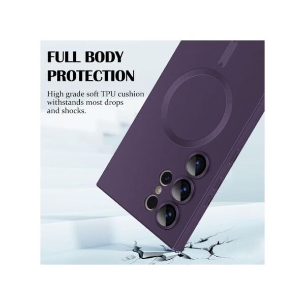 Samsung Galaxy S23 Ultra Back Case - Magsafe Rubber Pouch - Image 2