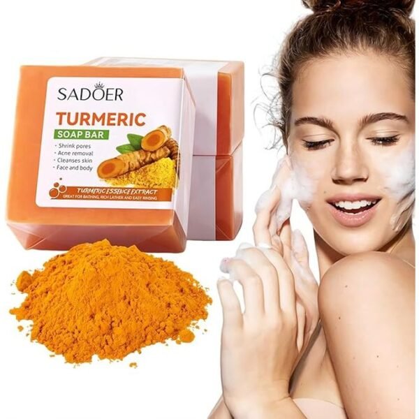 Unisex Tumeric Bar Soap Bathing &Skin Care Soaps & Cleansers - Image 3