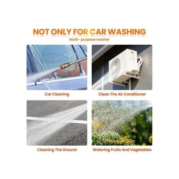 Wireless Rechargeable High Pressure Car Washer - 1 Lithium Battery - Image 4