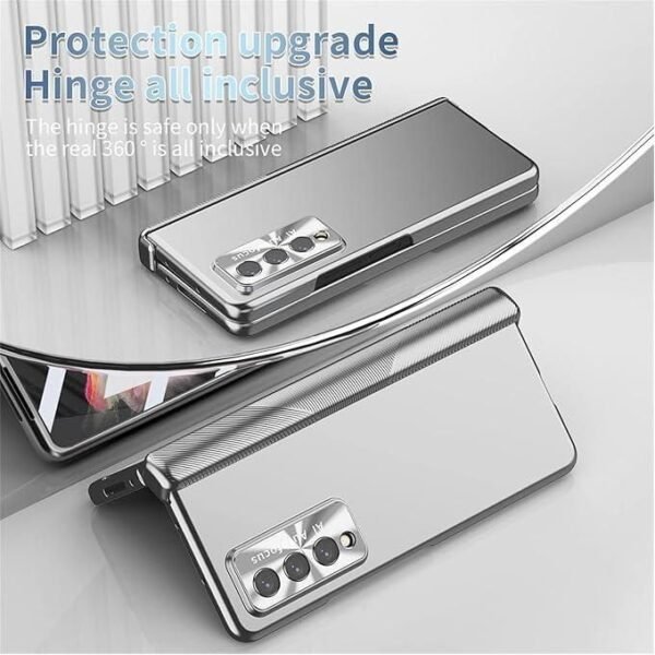 Samsung Galaxy Z Fold 5 Full Cover Case Pen Holder Lens Protector - Image 5