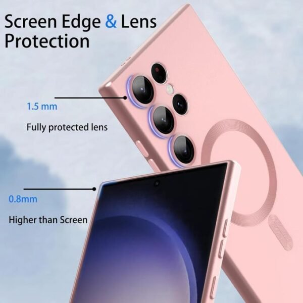 Samsung Galaxy S22 Ultra Back Case - Magsafe Rubber Pouch - Image 3
