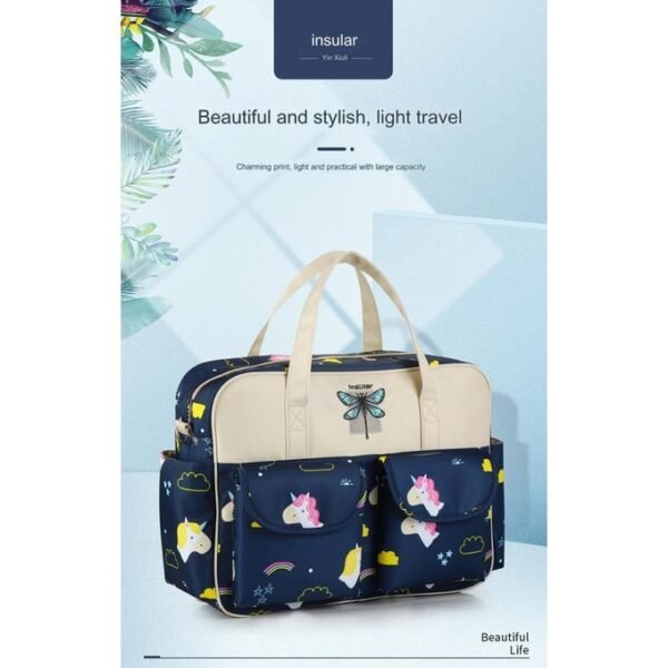Baby Diaper Multifunction Bag With Pockets For Travel - Image 5